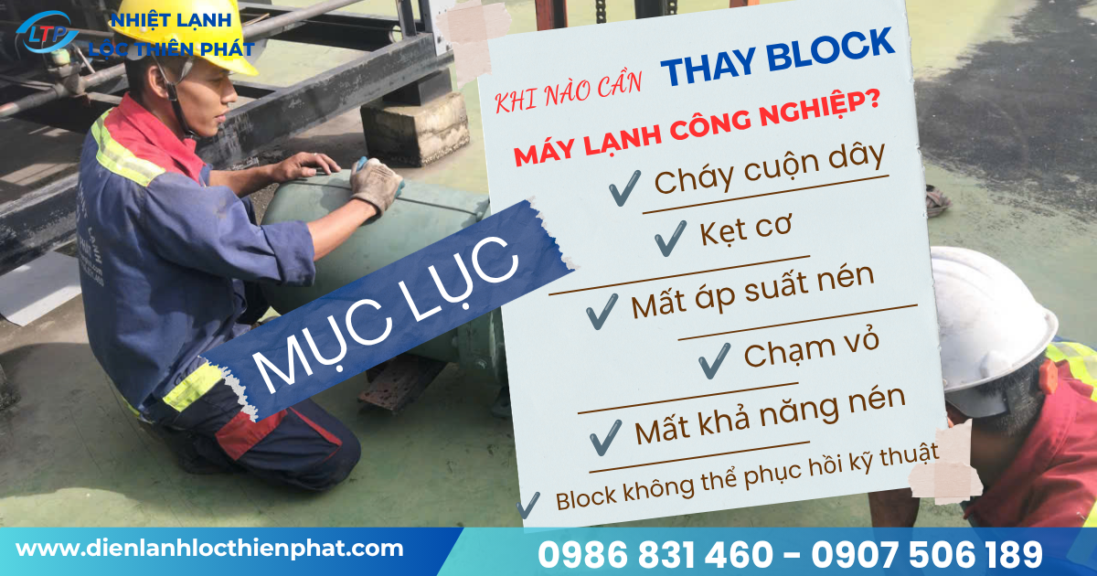 Máy Lạnh Công Nghiệp Không Lạnh Có Cần Thay Block Không?