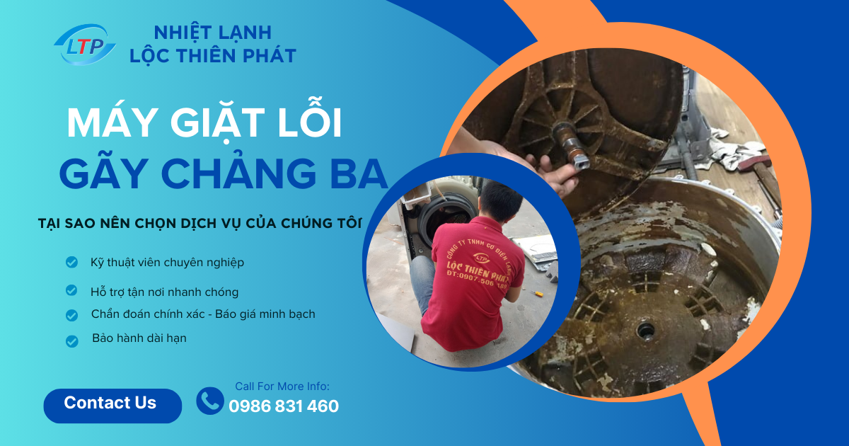 Chảng Ba Máy Giặt: Nguyên Nhân Hỏng Hóc và Giải Pháp Sửa Chữa Hiệu Quả