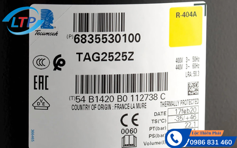 may-nen-Tecumseh TAG2525Z-chinh-hang