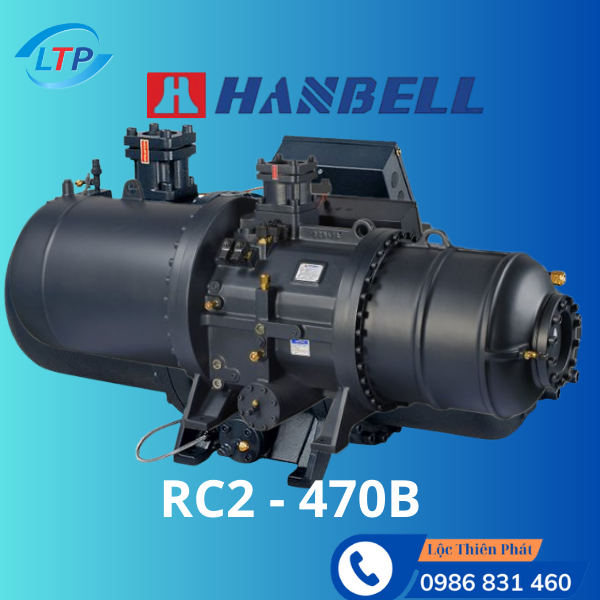 Máy nén lạnh trục vít Hanbell RC2-470B