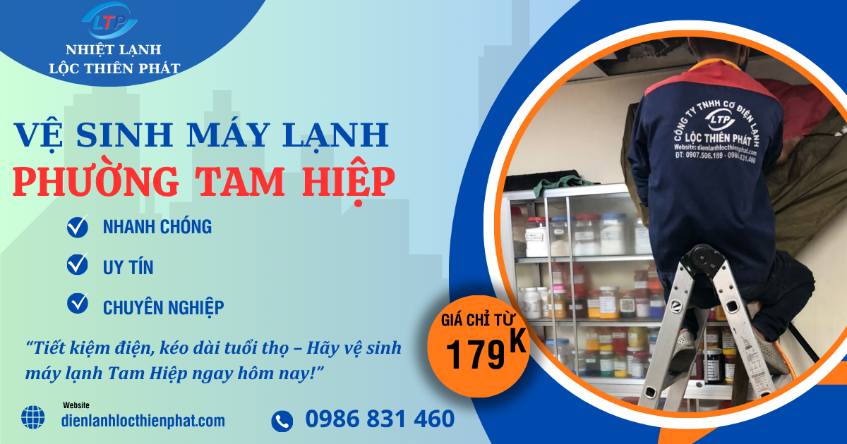 Vệ Sinh Máy Lạnh Phường Tam Hiệp, Biên Hòa – Dịch Vụ Bảo Trì Máy Lạnh Chuyên Nghiệp