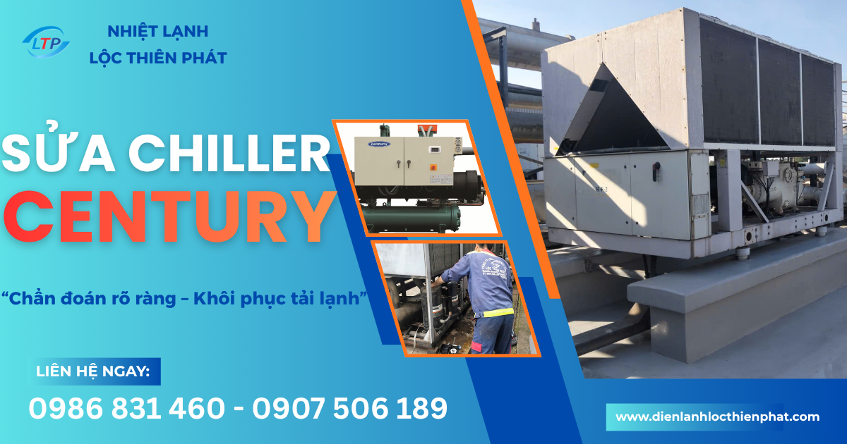 Sửa Chữa Chiller CENTURY – Kiểm Tra Đúng Lỗi, Hạn Chế Dừng Máy