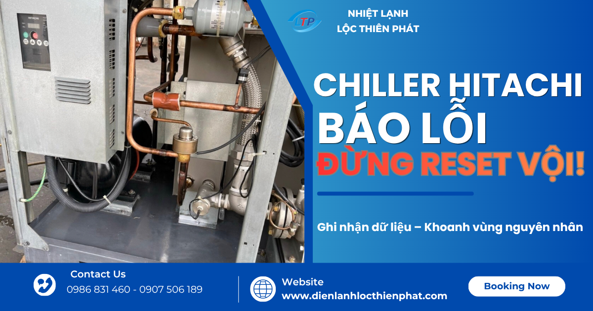 Sửa chữa Chiller Hitachi – Kiểm tra đúng bệnh, giúp nhà máy yên tâm vận hành